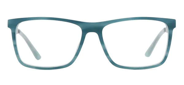 Acetate Square Eyeglass Frames - Blue