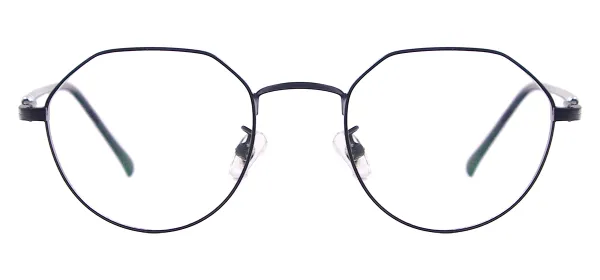 Round Retro Glasses - Black
