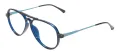 TR Double Bridge Pilot Glasses Frame With Spring Hinge