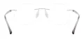 Metal Rimless Glasses Frame