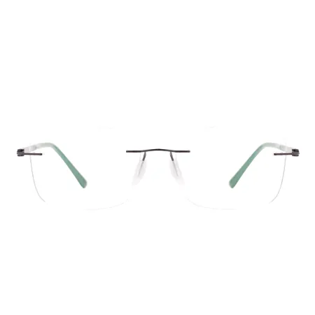 Men Rimless Eyeglasses Frame