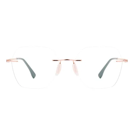 Hexagon Rimless Eyeglasses