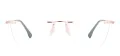 Hexagon Rimless Eyeglasses