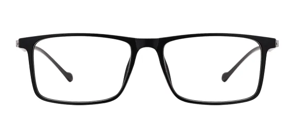 Rectangle TR90 Glasses Frames-Black_Matte
