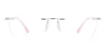 Metal Hexagon Rimless Spectacles 