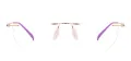 Round Rimless Eyeglasses