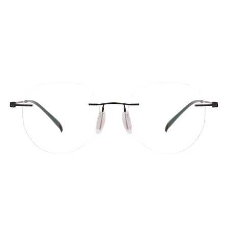 Round Rimless Eyeglasses