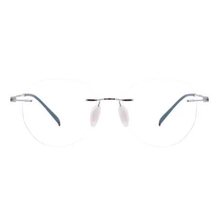 Round Rimless Eyeglasses