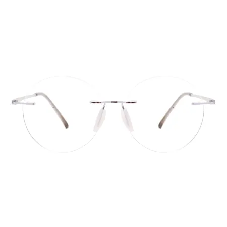  Vintage Metal Rimless Eyeglasses