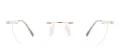  Vintage Metal Rimless Eyeglasses