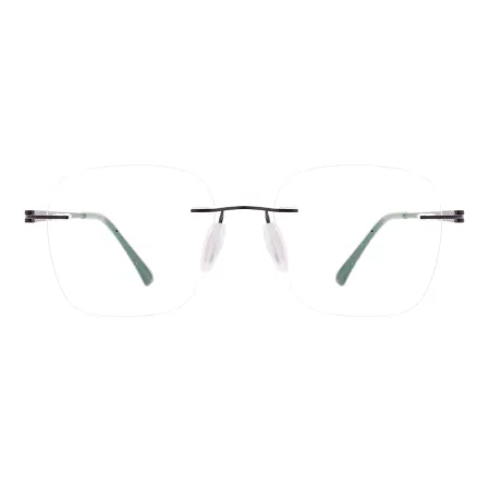 Square Rimless Glasses Frame