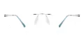 Square Rimless Glasses Frame