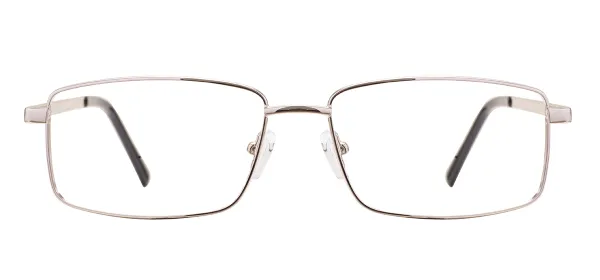 Metal Full Rim Glasses-Silver