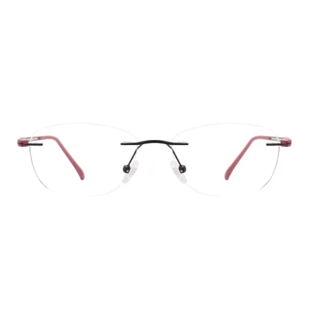 Oval Rimless Glasses