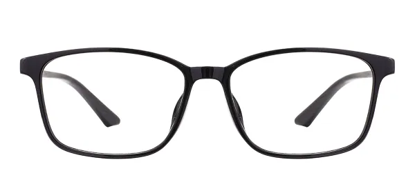 Square Lightweight Glasses-Black