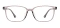 Transparent Full-Rim Eyeglasses