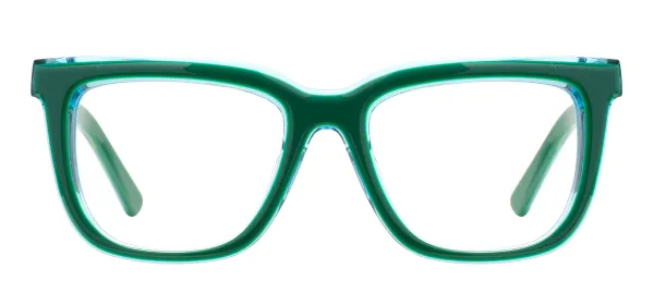 Square Colorful Eyeglasses (Green)