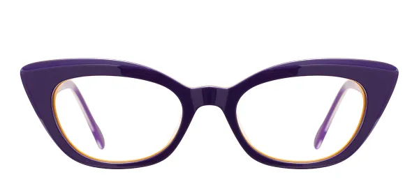 Cat Eye Glasses (Purple)