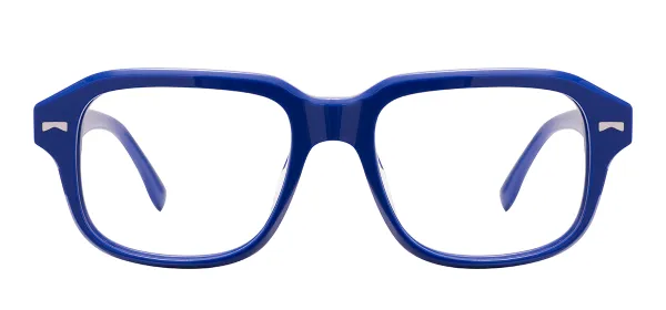 Square Acetate Glasses (Blue)