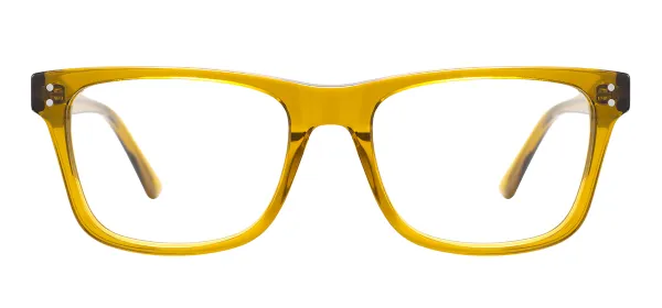Acetate Classic Glasses (Transparent Yellow)