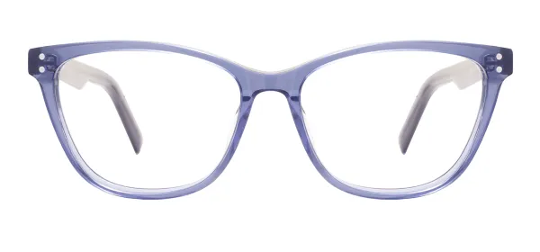 Acetate Clear Eyeglasses (Transparent Blue)