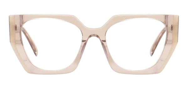 Women Cat Eye Glasses (Khaki)