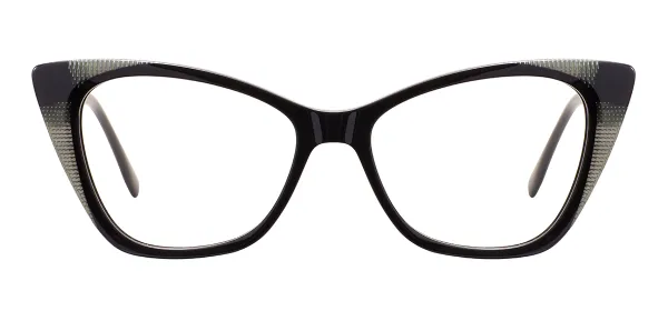 Fashion Cat Eye Glasses (Black)