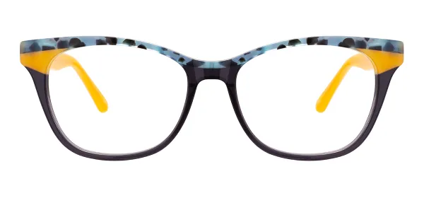 Colorful Cat Eye Glasses (Black)