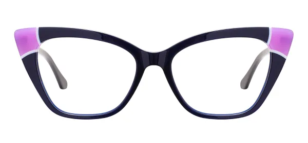 Cat Eye Optical Glasses (Black Purple)