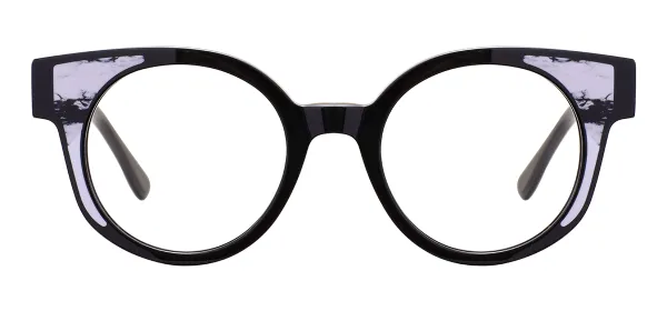 Women Round Glasses (Black)