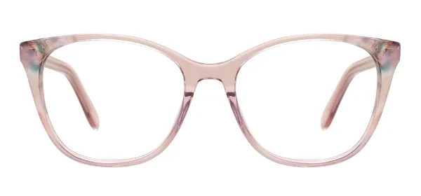 Fashion Cat Eye Glasses (Transparent Brown)