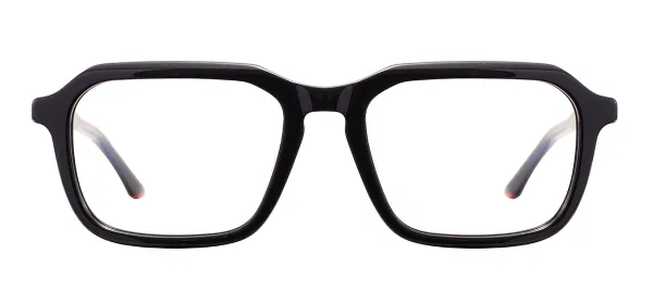 Large Square Glasses (Black)