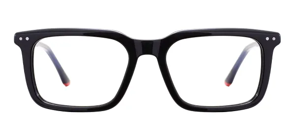 Acetate Rectangular Glasses (Black)