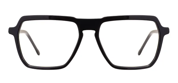 Vintage Square Glasses (black)