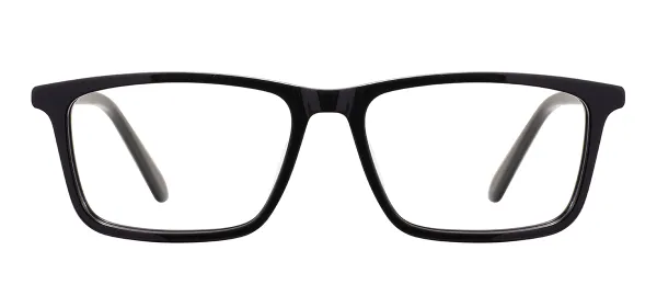 Classic Acetate Eyeglasses (Black)