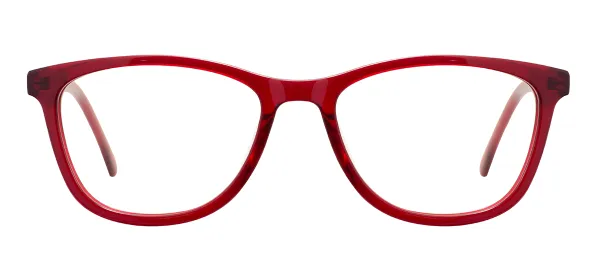 Women Clear Glasses (Transparent Red)