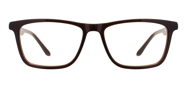 Acetate Classic Eyeglasses (Transparent Brown)