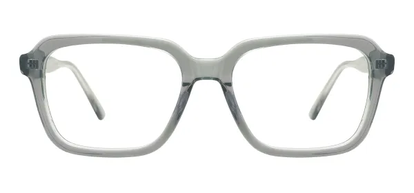 Women Square Glasses (Transparent Gray)