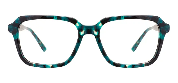 Women Square Glasses (green)