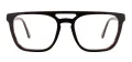 Square Double Bridge Eyeglasses