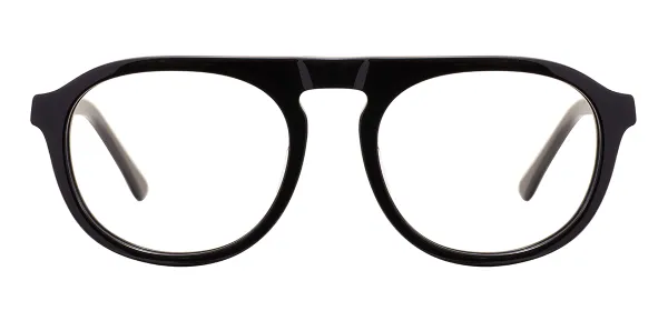Vintage Round Spectacles (Black)