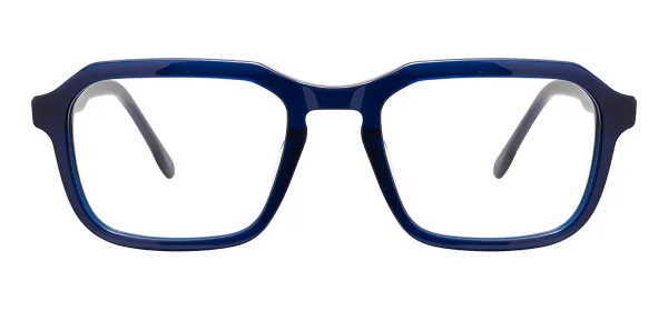 Suqare Large Spectacles (Transparent Blue)