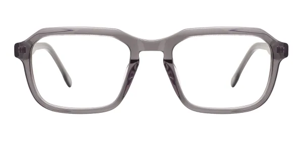 Suqare Large Spectacles (Transparent Gray)
