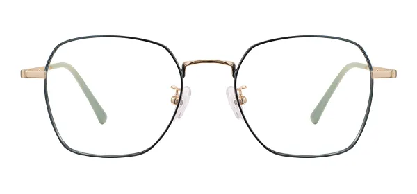 Large Metal Spectacles (green)