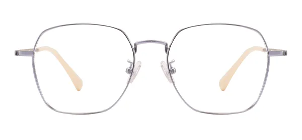 Large Metal Spectacles (Silver)
