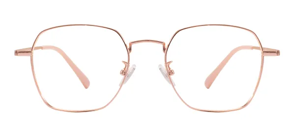 Large Metal Spectacles (Rose Gold)