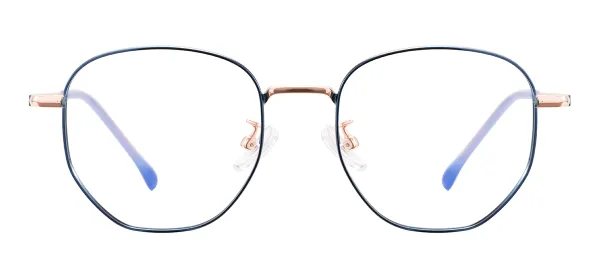 Geometric Metal Glasses (Blue)