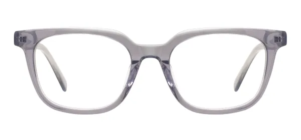 Square Full Rim Spectacles (Transparent Gray)