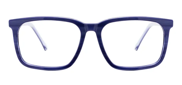 Square Acetate Eyeglasses (Blue)