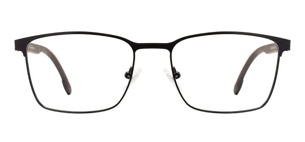 Metal Rectangular Glasses (Black Red)